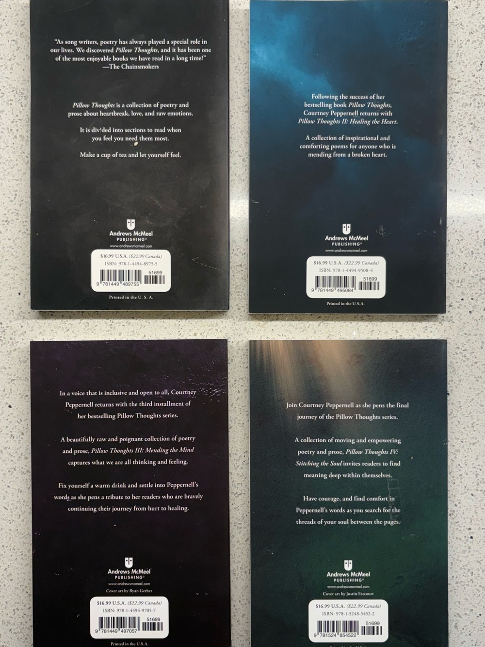 Pillow Thoughts Poetry Books 1-4 by Courtney Peppernell - Picture 3 of 3